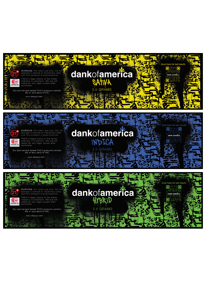 Dank of America packaging